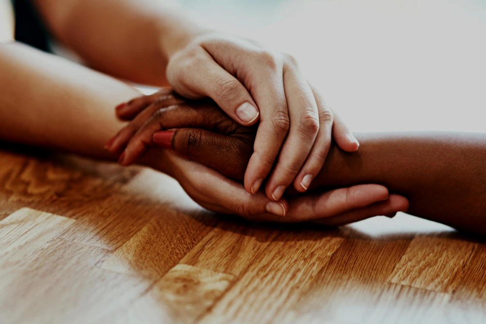 people holding hands